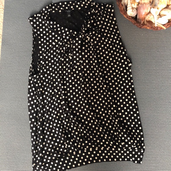 🌺Talbots sleeveless polka dot top petite top🌺 - Picture 5 of 6